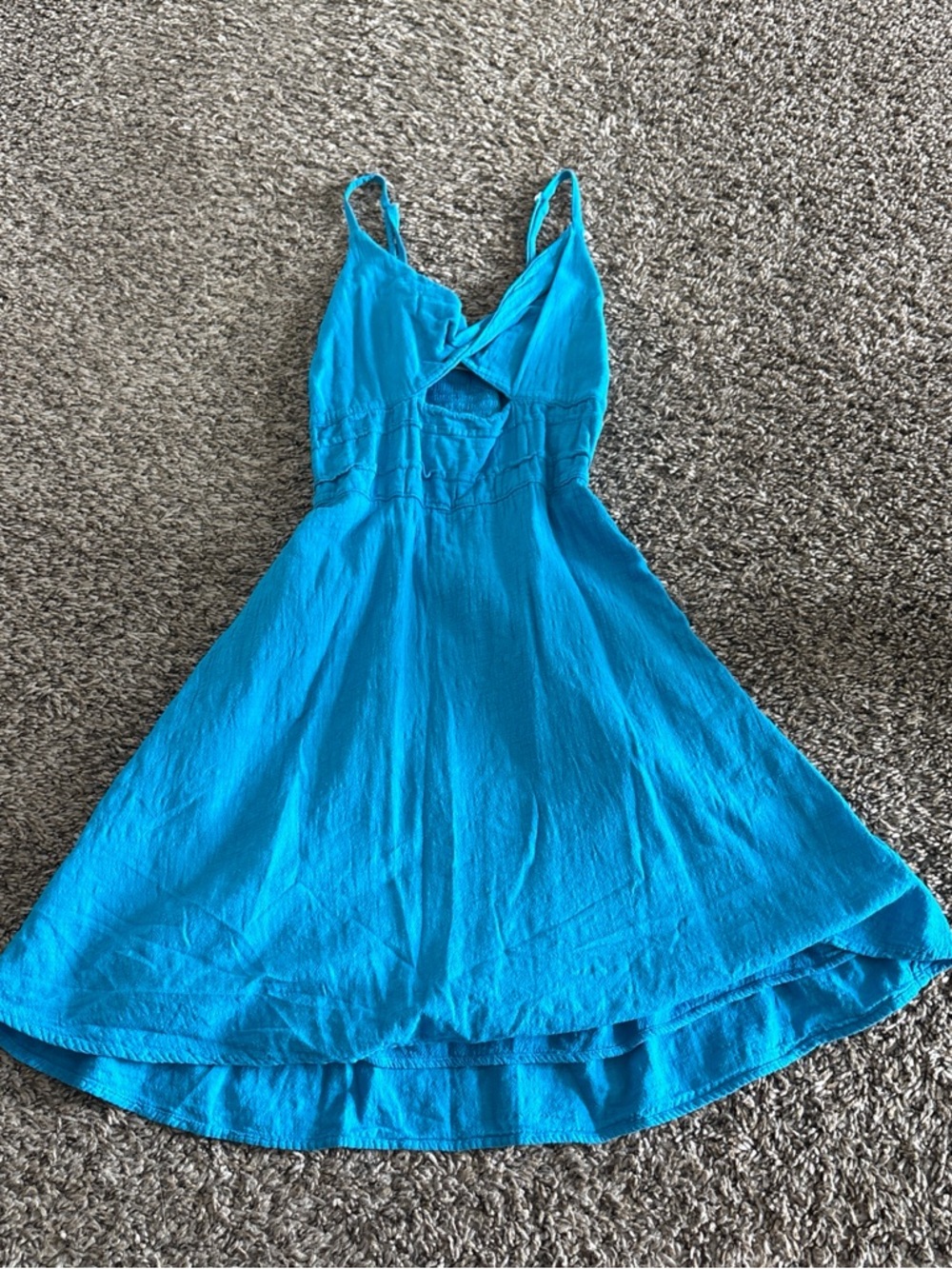 Bright Turquoise Spaghetti-Strap Mini Dress - Women